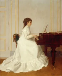E. Gonzalès at the Piano